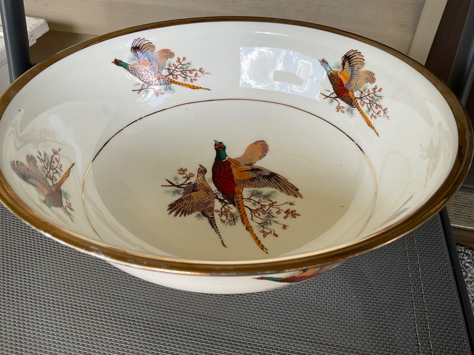 SHERIDAN STAFFORDSHIRE ENGLAND10 IN. PHEASANT BOWL*RARE*NONE ON EBAY 1940-1950’S SHERIDAN STAFFORDSHIRE ENGLAND10 IN. PHEASANT BOWL*RARE*NONE ON EBAY 1940-1950’S