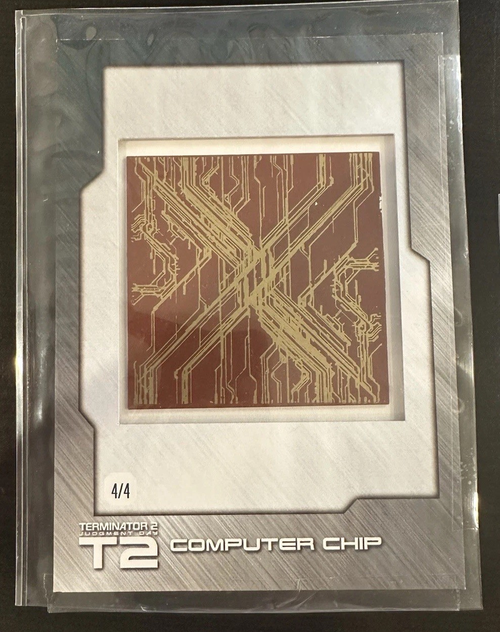 2017 Unstoppable Cards Terminator 2 CC1 Computer Chip #4/4 Holy Grail T2 Jumbo