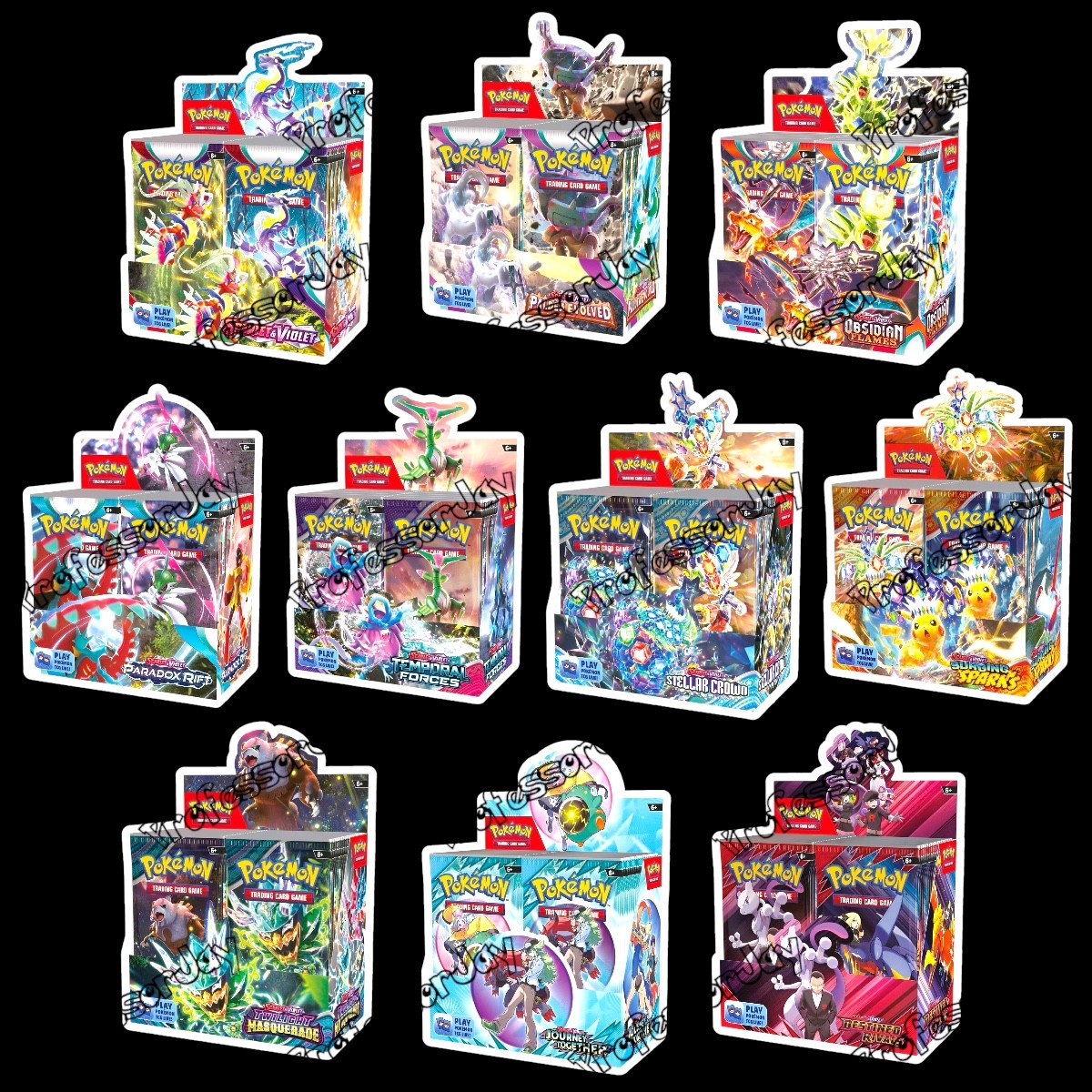 Pokémon TCG SV Cards (( 10 )) SCARLET & VIOLET | COMPLETE DISPLAY BOOSTER BOXES