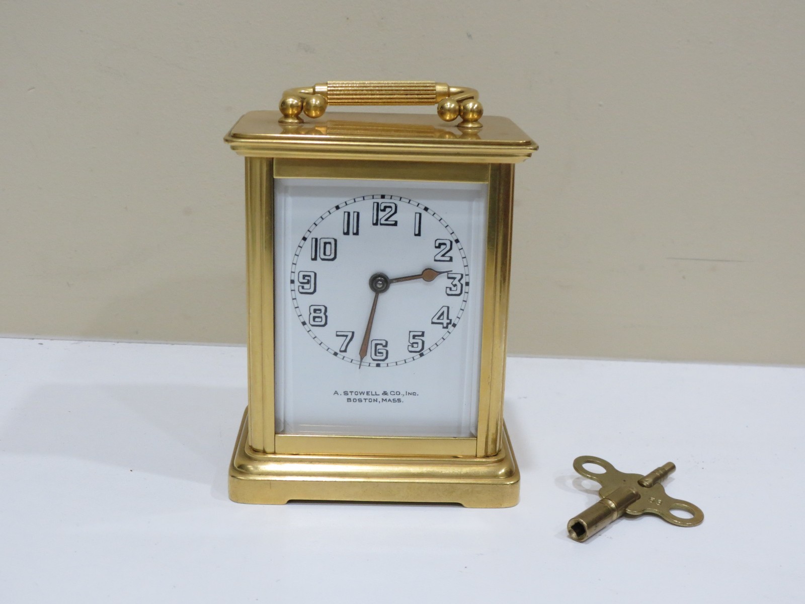 Rare Antique American Eight Day Carriage Clock by Chelsea Clock Co.