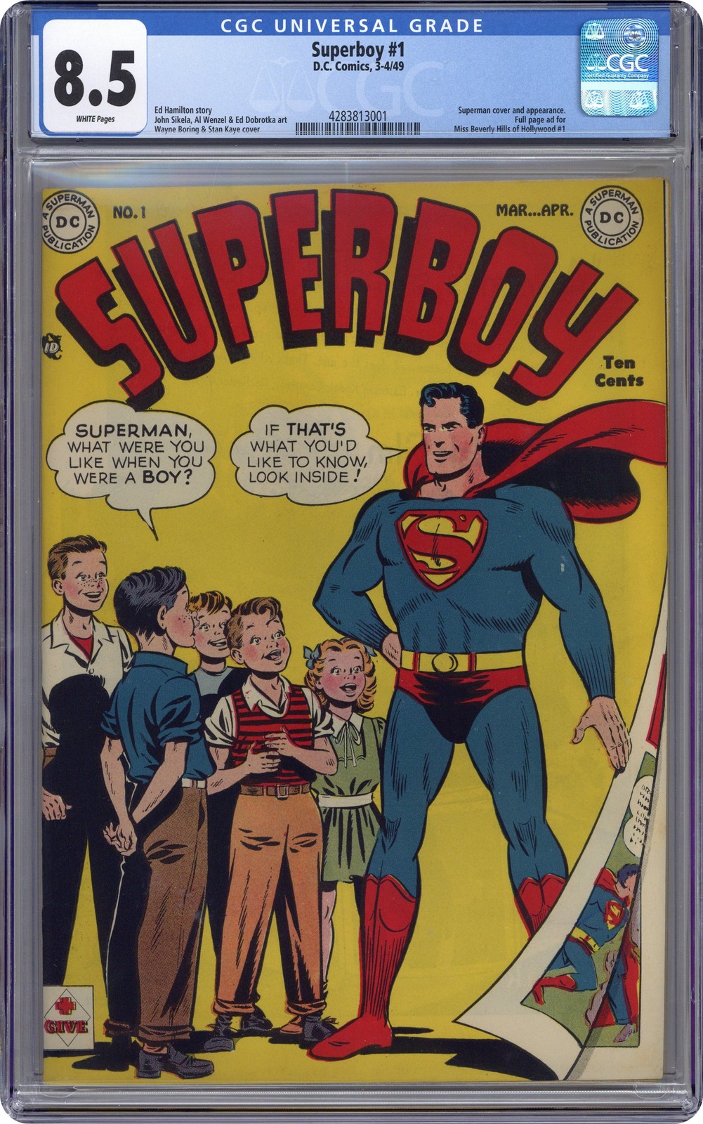 Superboy #1 CGC 8.5 1949 4283813001