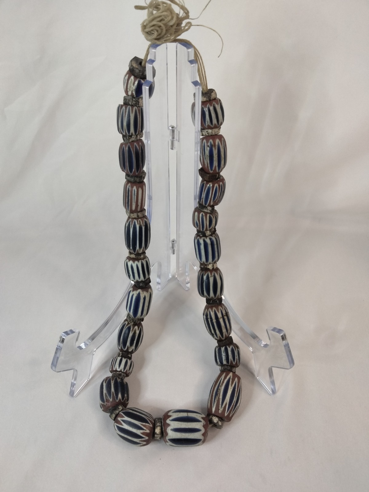 Vintage Venetian 7 Layer Chevron African Trade Bead Necklace Vintage Venetian 7 Layer Chevron African Trade Bead Necklace