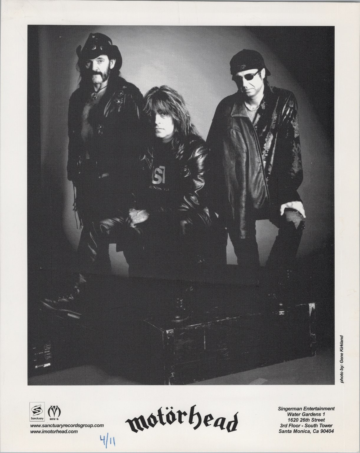 Motörhead 1980s Press Photo Band Promo by Gene Kirkland Music Rock