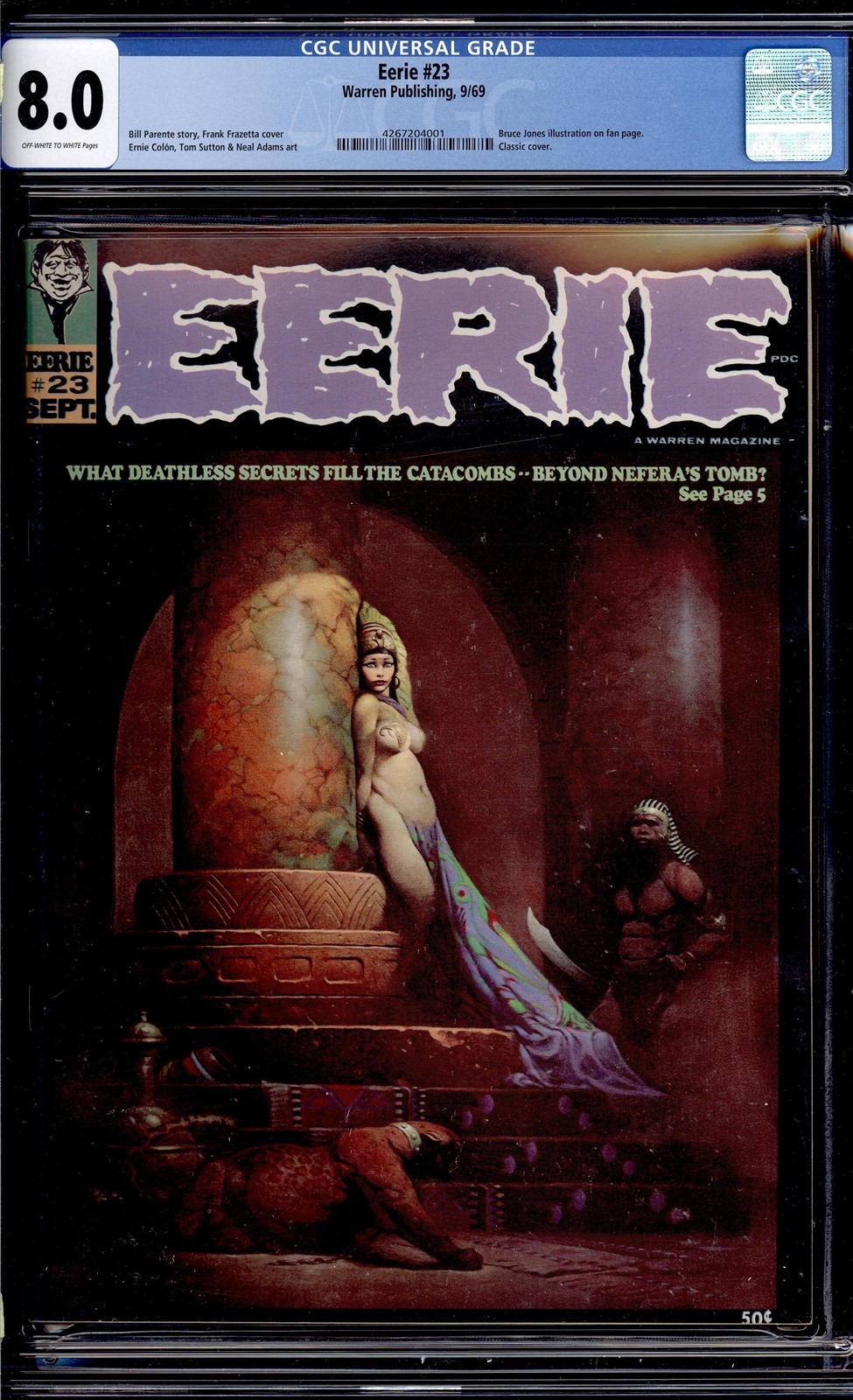 Eerie #23 1969 CGC 8.0 VF OW/W High Definition Scans** Eerie #23 1969 CGC 8.0 VF OW/W High Definition Scans**