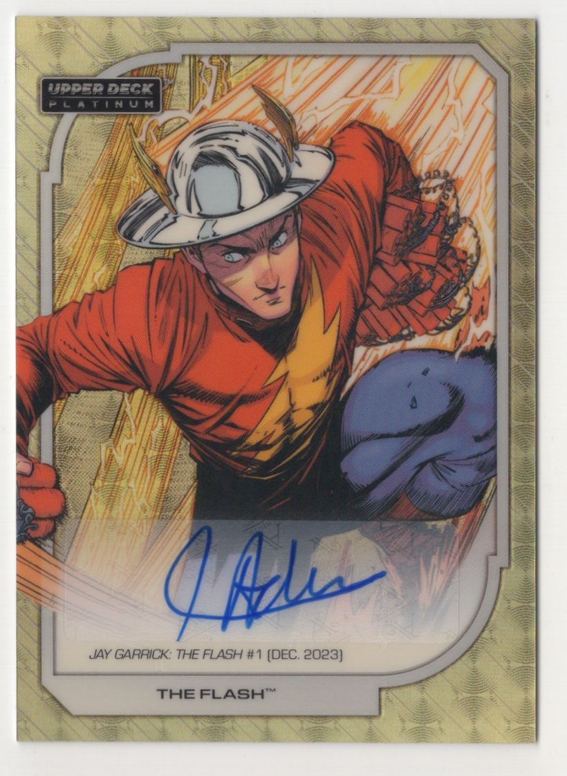 2026 Upper Deck Platinum DC Golden Treasures Creator Auto The Flash 1/1 #200 2026 Upper Deck Platinum DC Golden Treasures Creator Auto The Flash 1/1 #200
