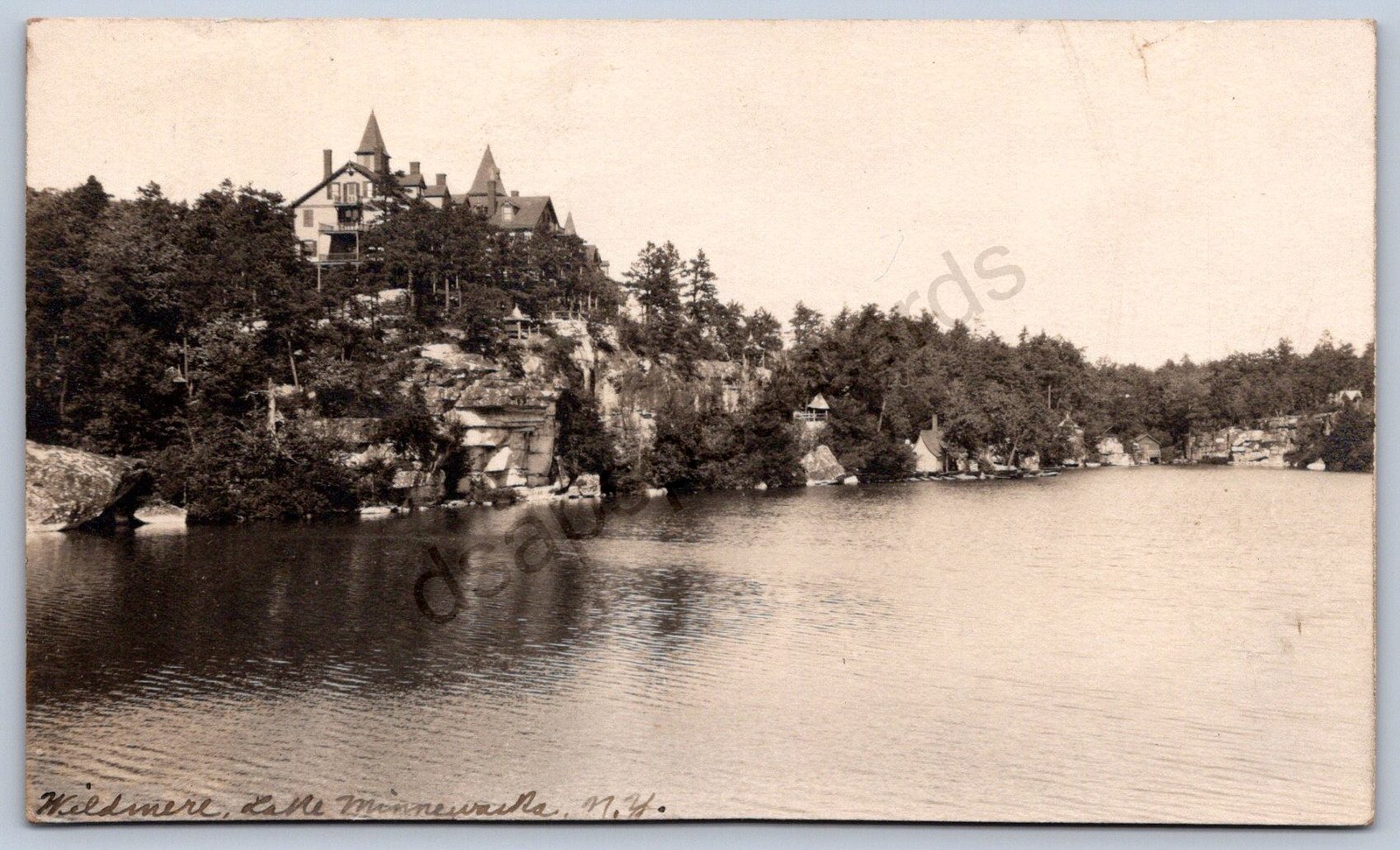 K32/ Lake Minnewaska New York RPPC Postcard c1910 Wildmere Hotel 1154