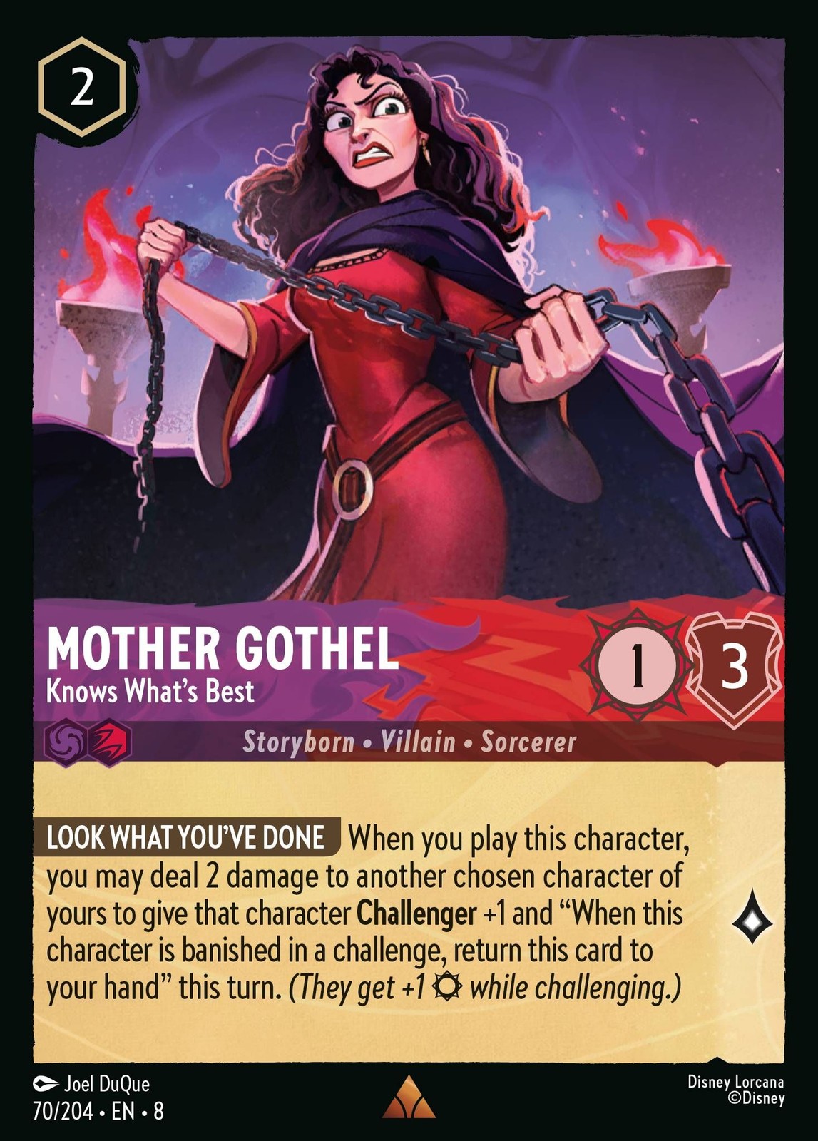 Mother Gothel, Knows What's Best - Reign of Jafar - Lorcana TCG