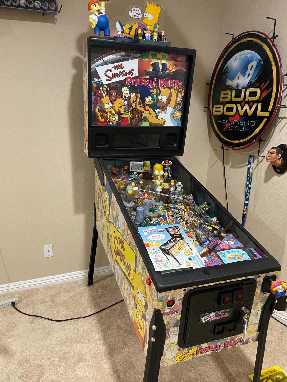 The Simpsons Pinball Party Machine by Stern - Fully Loaded and Immaculate