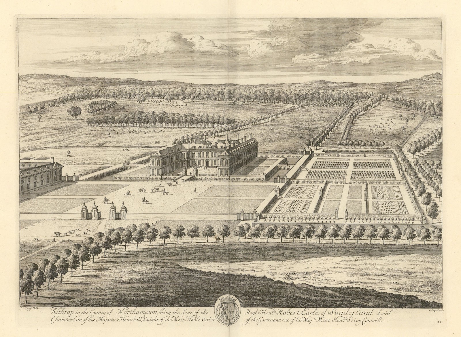 Althorp House & Estate by Kip/Knyff. Althorp House & Estate by Kip/Knyff.