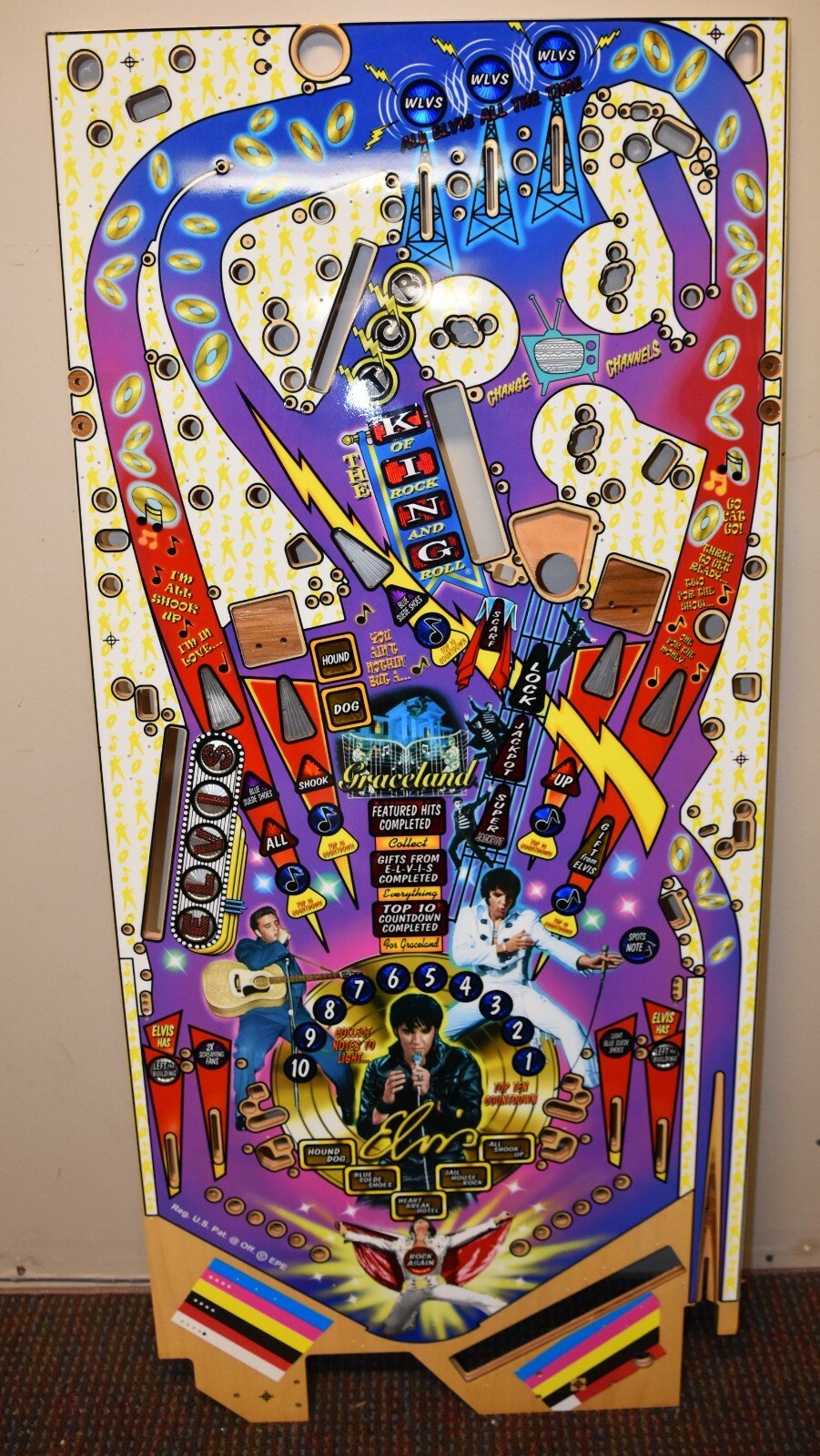 2004 Stern Elvis Pinball Playfield NOS 2004 Stern Elvis Pinball Playfield NOS