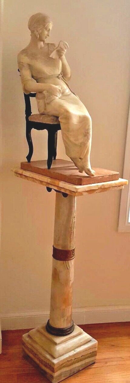 PROFESSOR GIUSEPPE GAMBOGI ITALIAN 19C MARBEL & BRONZE 28