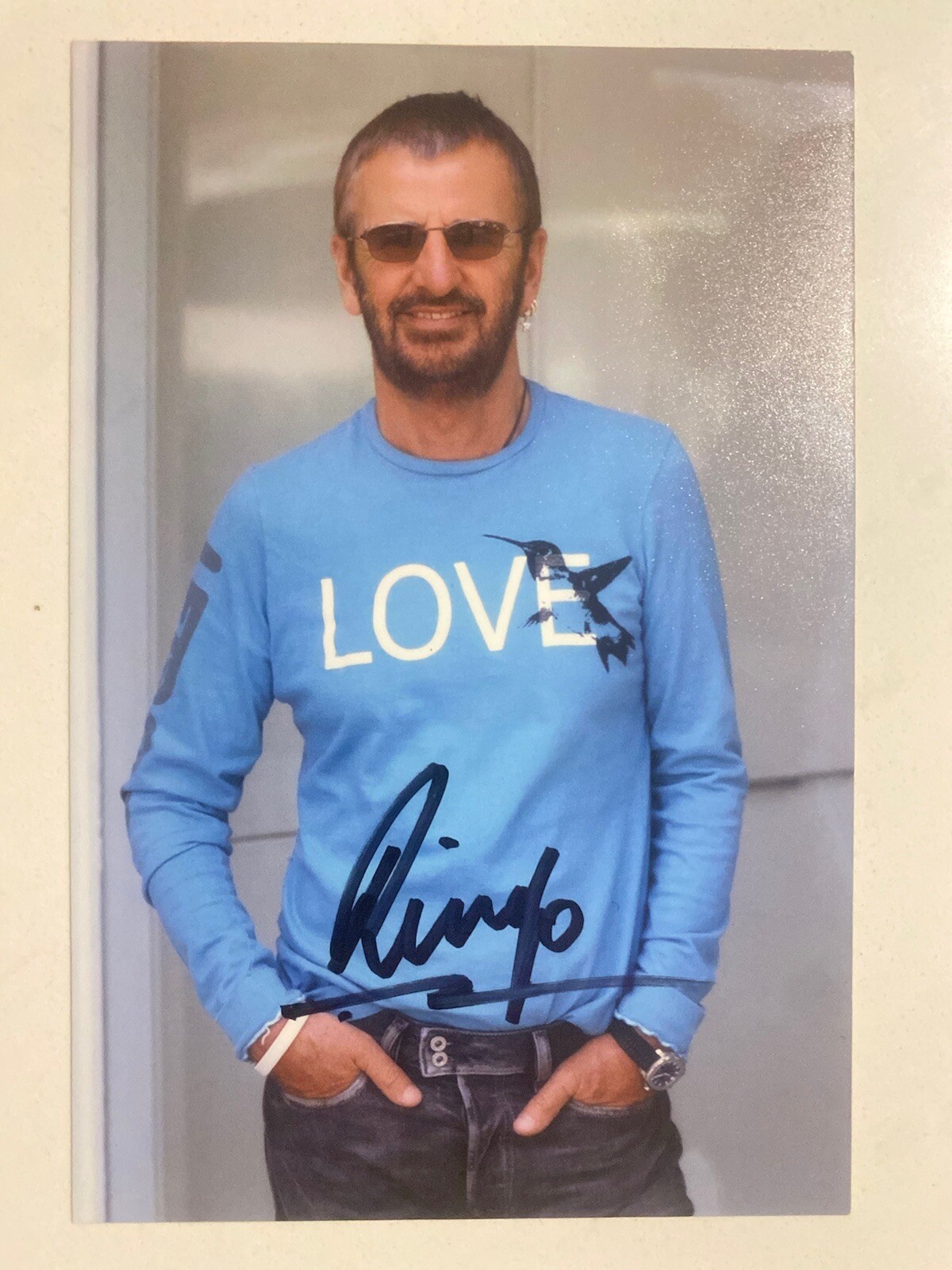 THE BEATLES SIGNED RINGO STARR- Signed photo* RARE* 8 6 X 4 Official Management