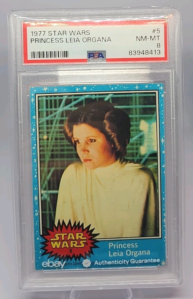 1977 Topps Star Wars Princess Leia Organa #5 PSA 8 NM/MT