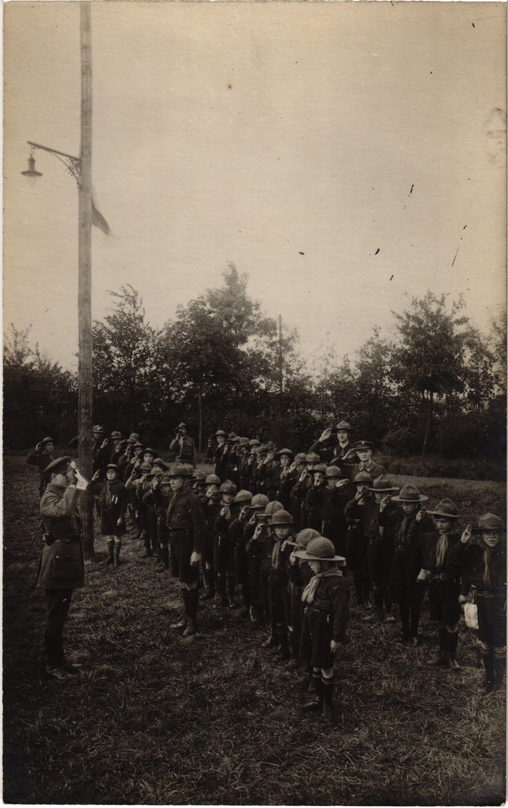 PC REAL PHOTO SCOUTING BOY SCOUTS (a36413)