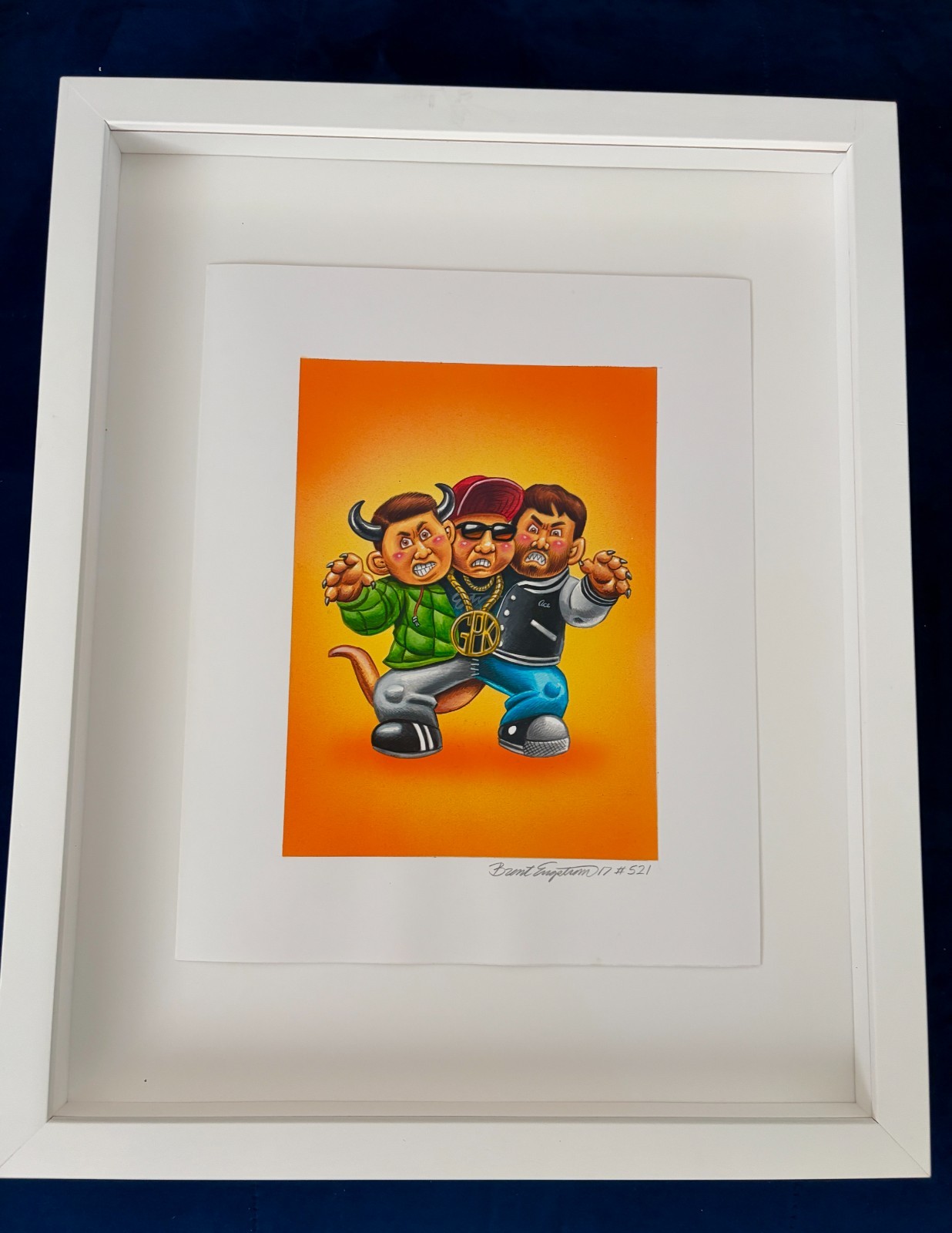 Rare 1/1 Beastie Boys FINAL CARD ART Painting 2017 Garbage Pail Kids #3ab Boyd Rare 1/1 Beastie Boys FINAL CARD ART Painting 2017 Garbage Pail Kids #3ab Boyd