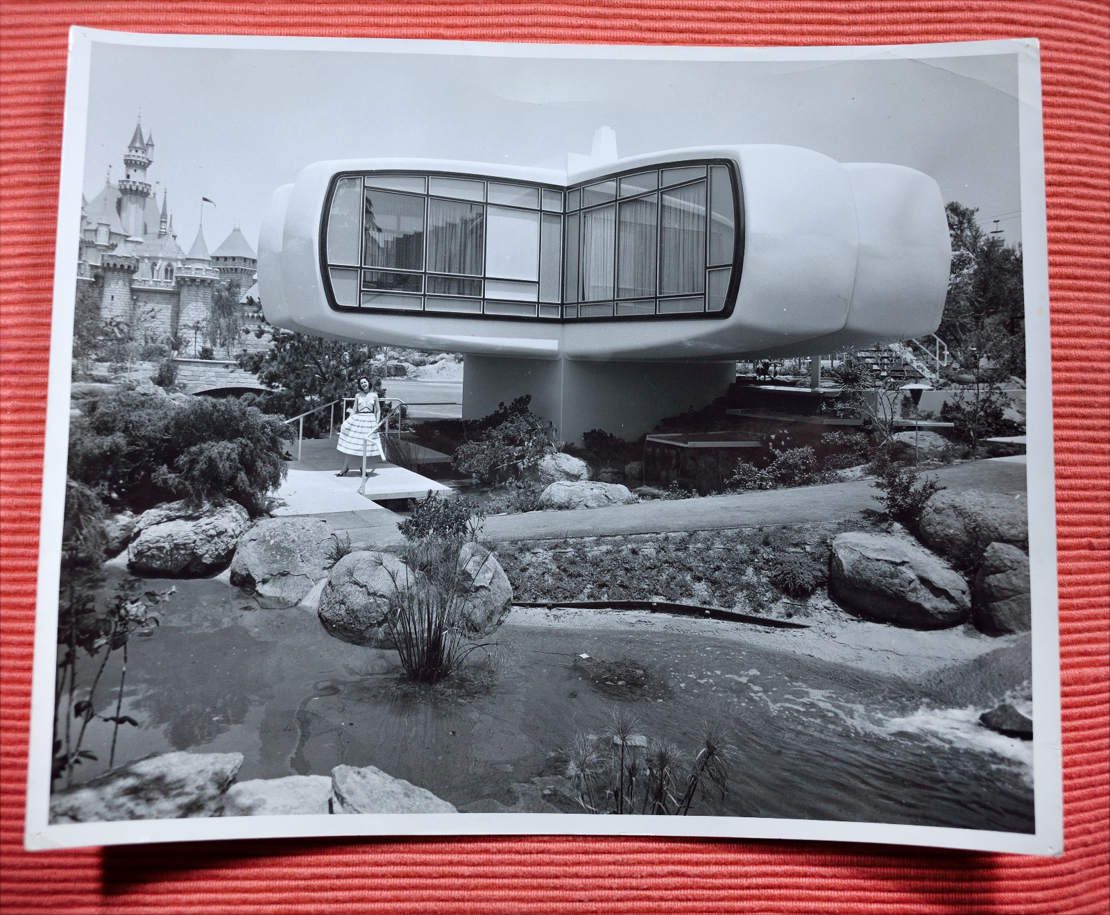 1950's Super Rare Photo - Disneyland Monsanto Home of the Future - RC Cleveland