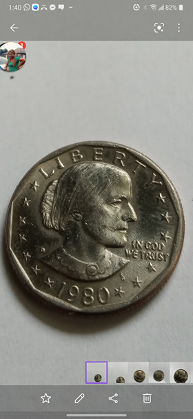 VERY RARE1980 D Wide Rim Near Date $1 Susan B Anthony Dollar COIN GOOD CONDITION VERY RARE1980 D Wide Rim Near Date $1 Susan B Anthony Dollar COIN GOOD CONDITION
