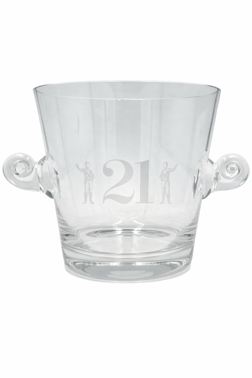 Vintage The 21 Club NYC Restaurant Crystal Ice Bucket Tiffany & Co. Barware Vintage The 21 Club NYC Restaurant Crystal Ice Bucket Tiffany & Co. Barware