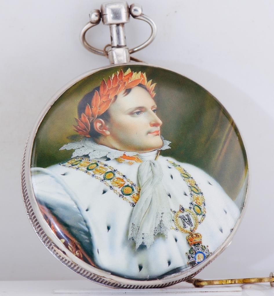 Antique Breguet REPEATER Verge Fusee Pocket Watch Silver & Enamel - Napoleon I Antique Breguet REPEATER Verge Fusee Pocket Watch Silver & Enamel - Napoleon I