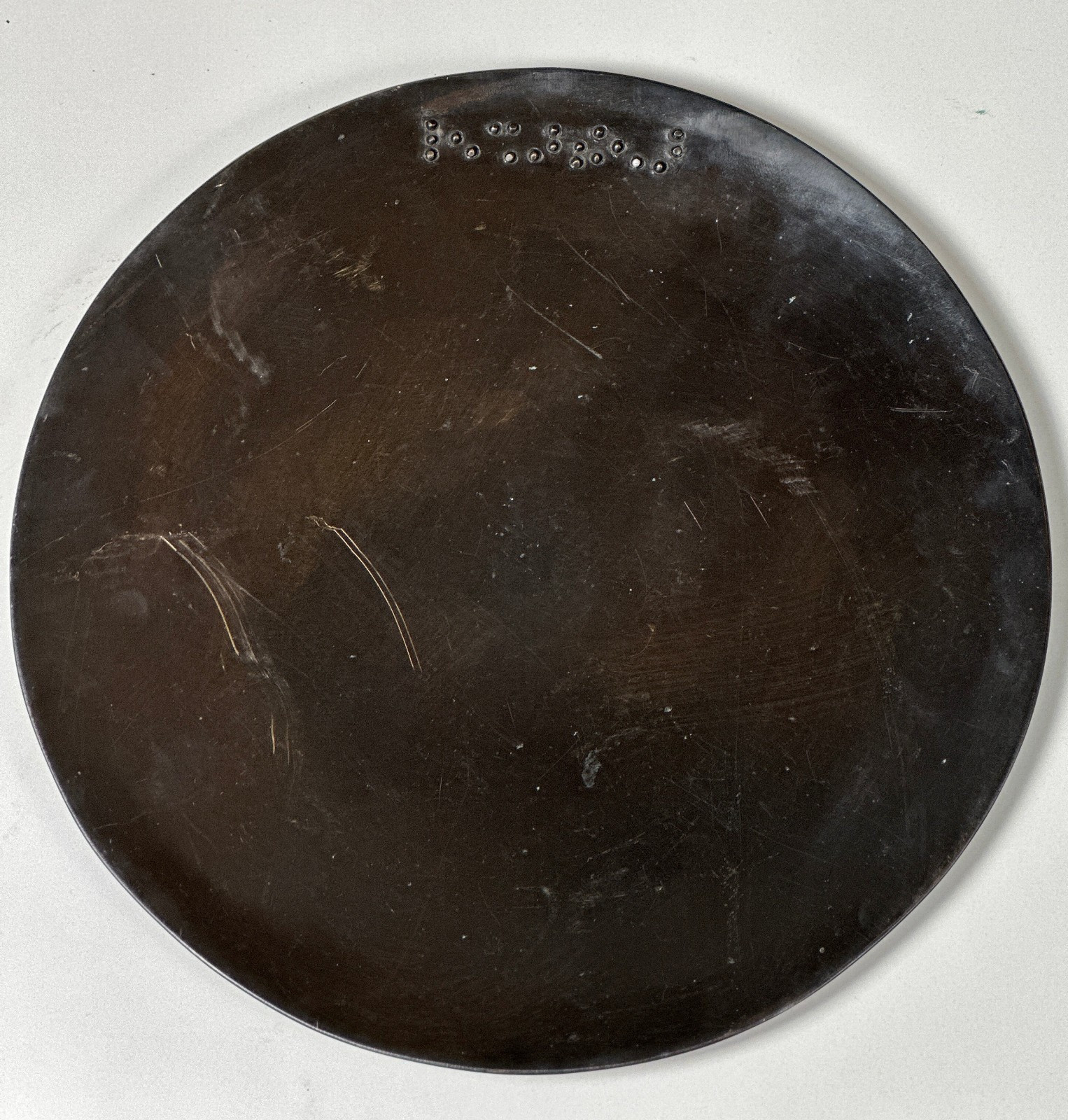 Gilles Caffier Bronze Plate Charger French Modernist Braille Design 13 Gilles Caffier Bronze Plate Charger French Modernist Braille Design 13