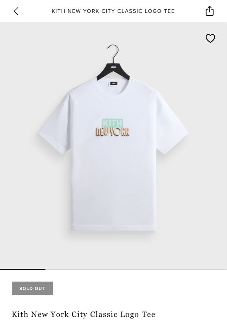Kith NYC Classic Logo T-Shirt XS Brand Limited Pins Tag Attached Kith NYC Classic Logo T-Shirt XS Brand Limited Pins Tag Attached