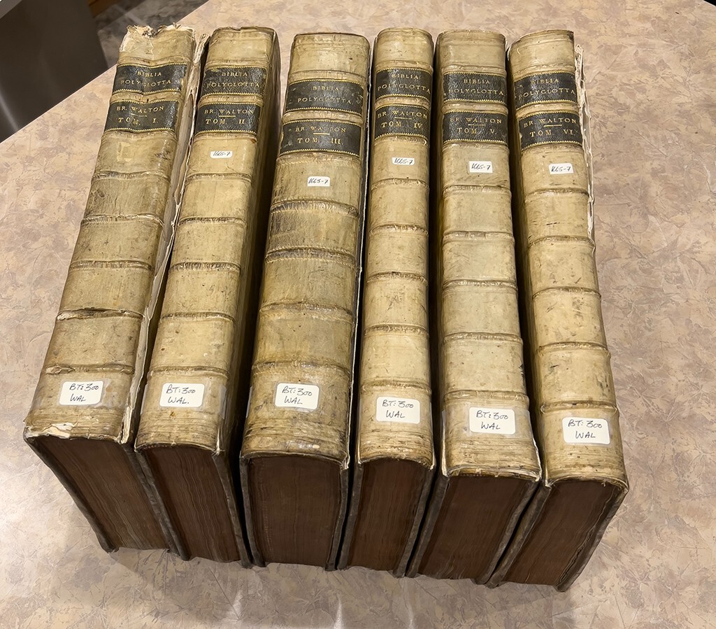 1657 6 VOLUME WALTON POLYGLOT [London] 8 languages Gen **RARE**