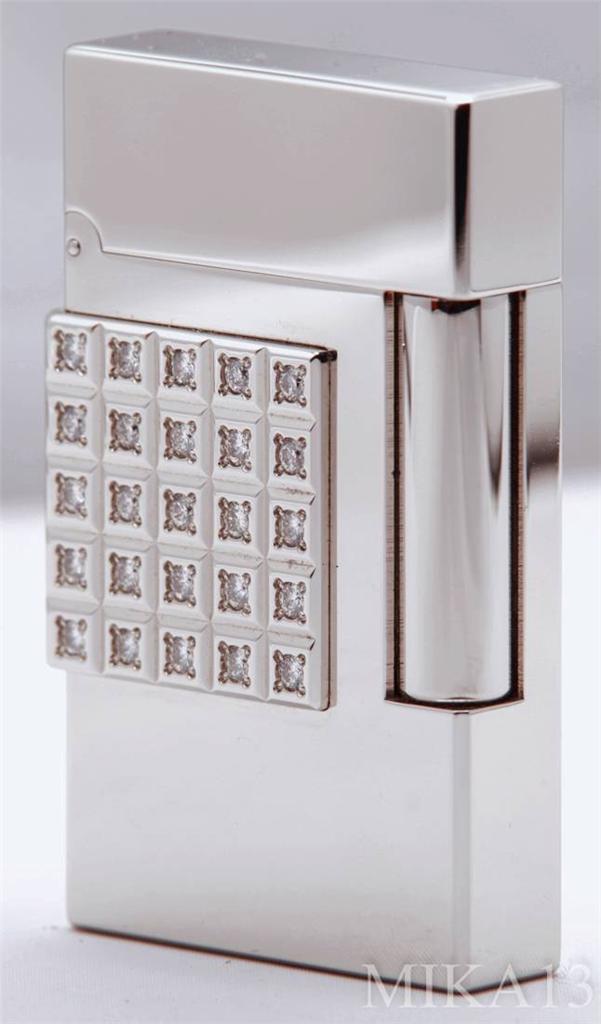 ST DUPONT 60 DIAMONDS LINE 2 LIGHTER PLATINUM AND DIAMONDS ~ 3.5CT BNIB #29/60 ST DUPONT 60 DIAMONDS LINE 2 LIGHTER PLATINUM AND DIAMONDS ~ 3.5CT BNIB #29/60