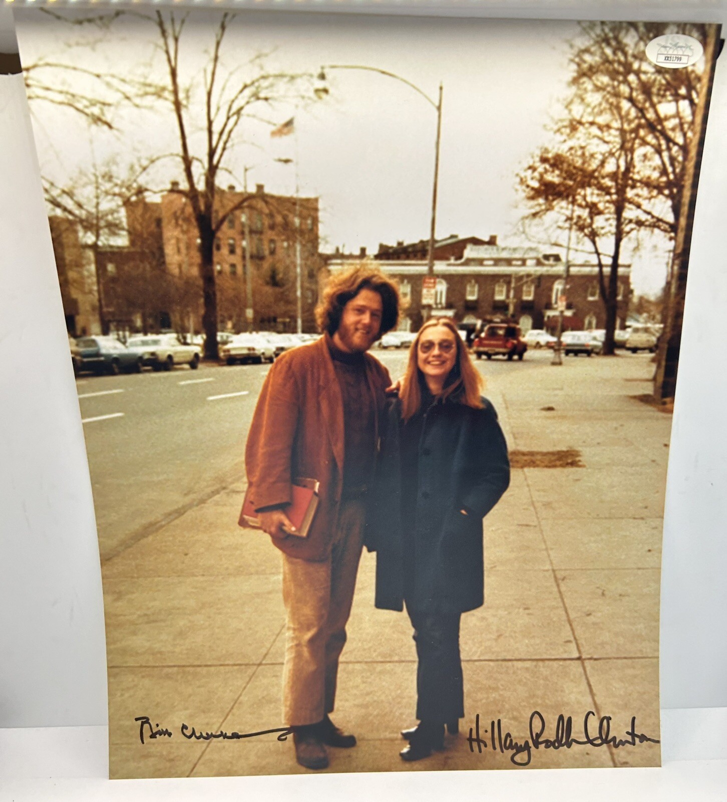 Bill Clinton & Hillary Rodham Dual Autographed Signed Photo 11x14 JSA LOA Bill Clinton & Hillary Rodham Dual Autographed Signed Photo 11x14 JSA LOA