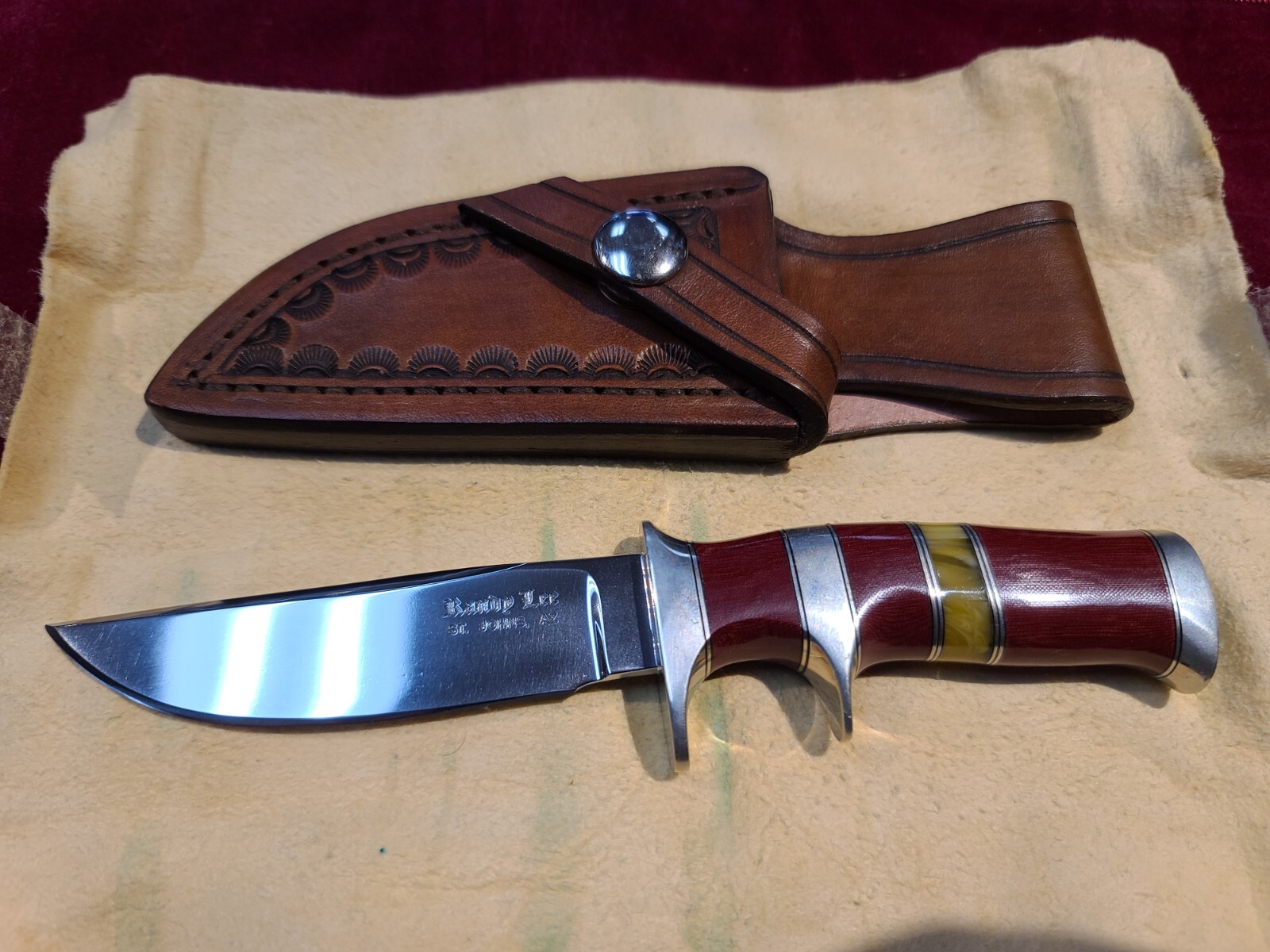 Incredibly Rare Randy Lee Knife Beautiful Prehistoric Amber Incredibly Rare Randy Lee Knife Beautiful Prehistoric Amber