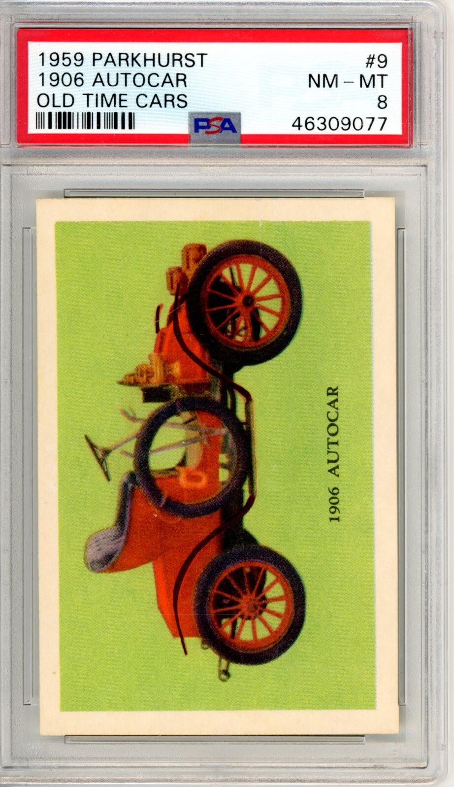 1959 Parkhurst Old Time Cars 1906 Autocar #9 PSA 8