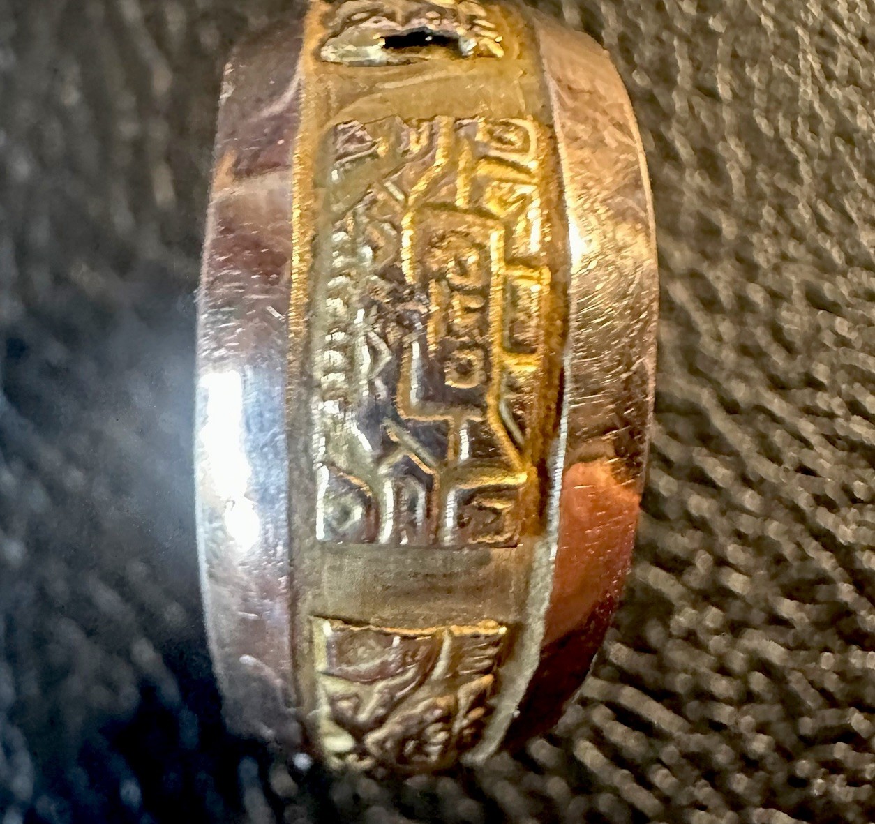 Museum-Grade 18K Gold Northwest Coast Hand-Engraved Formline Overlay  Master Art