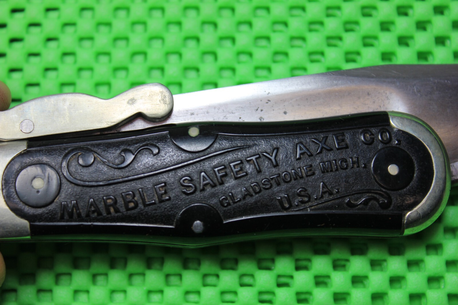 Marble's MSA 1902 1st Mod. PATENT ALLOWED Safety Knife RARE Ref #170 * REDUCED * Marble's MSA 1902 1st Mod. PATENT ALLOWED Safety Knife RARE Ref #170 * REDUCED *