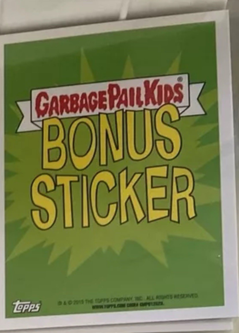 Garbage pail kids bonus Card stickers complete set. ANS BNS 2014 2015. Rl Stine Garbage pail kids bonus Card stickers complete set. ANS BNS 2014 2015. Rl Stine