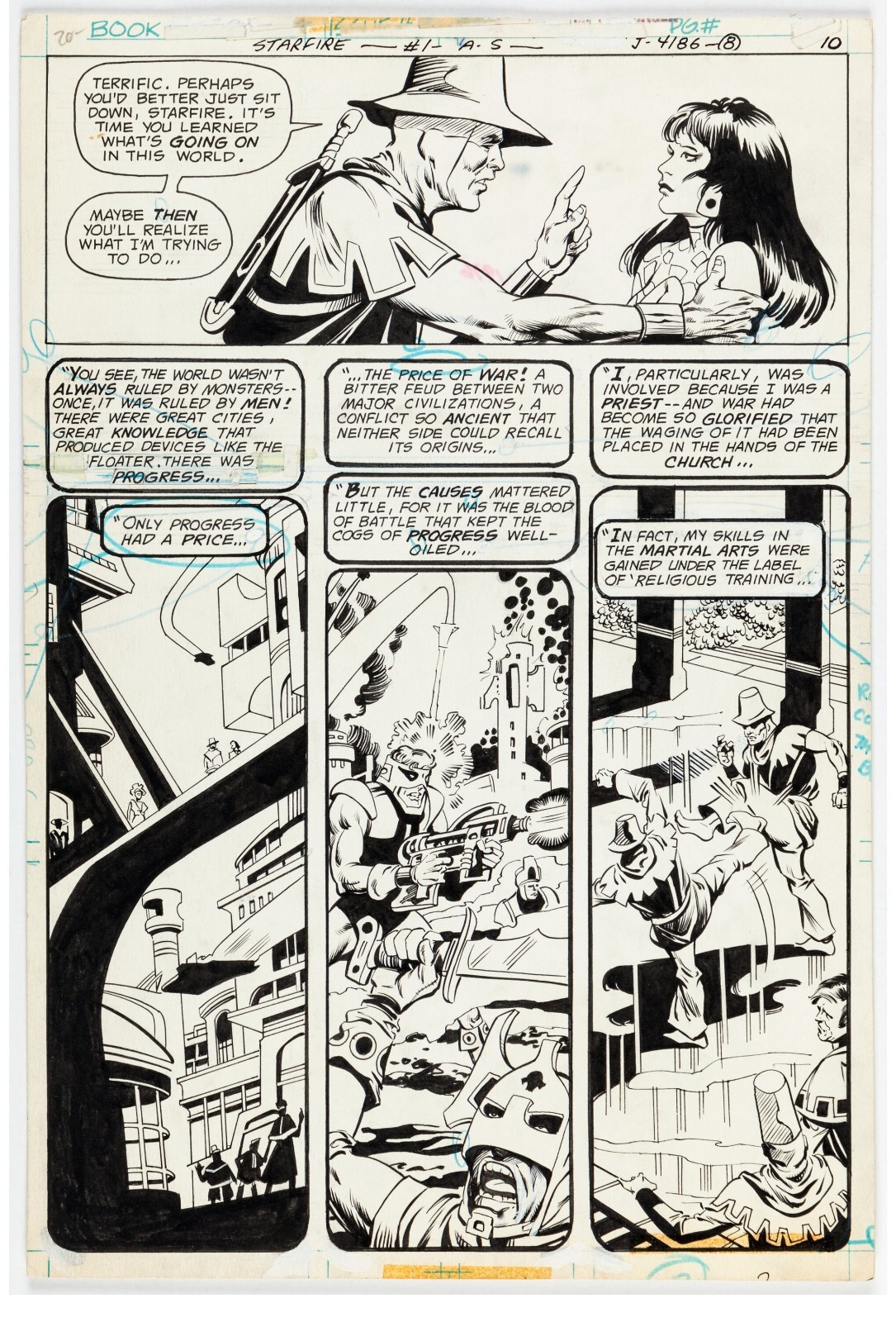 Vosburg STARFIRE 1 pg10 FIRST APPEARANCE ISSUE OF STARFIRE 2 from 1976 KEY COMIC