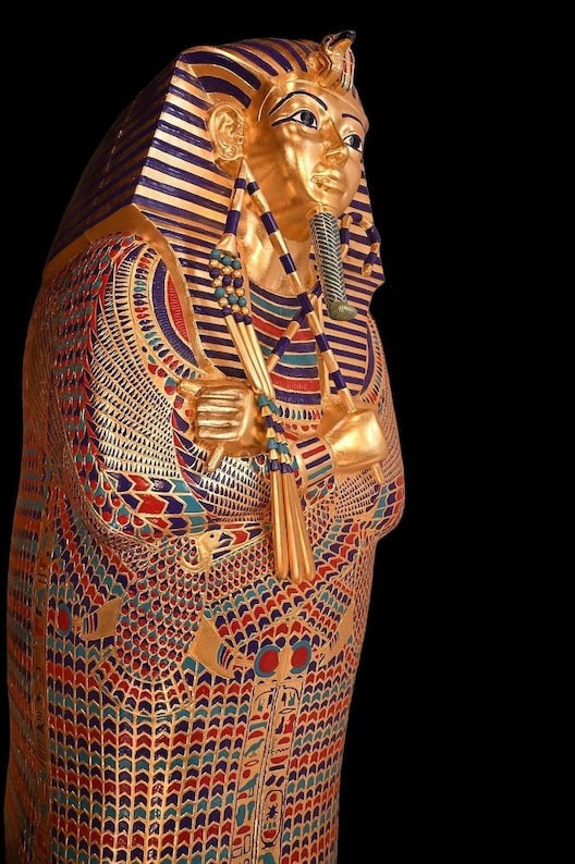 Authentic Replica of King Tutankhamun Sarcophagus Gold Leaf Egyptian Museum Authentic Replica of King Tutankhamun Sarcophagus Gold Leaf Egyptian Museum