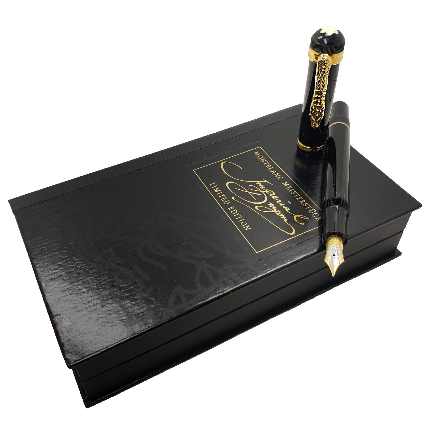 SUPER RARE MONTBLANC WRITERS EDITION IMPERIAL DRAGON 888 GOLD FOUNTAIN PEN 1993 SUPER RARE MONTBLANC WRITERS EDITION IMPERIAL DRAGON 888 GOLD FOUNTAIN PEN 1993