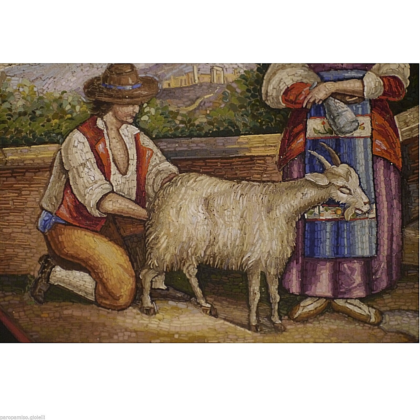 (3202) Roman Micro Mosaic, Half of 19th century    