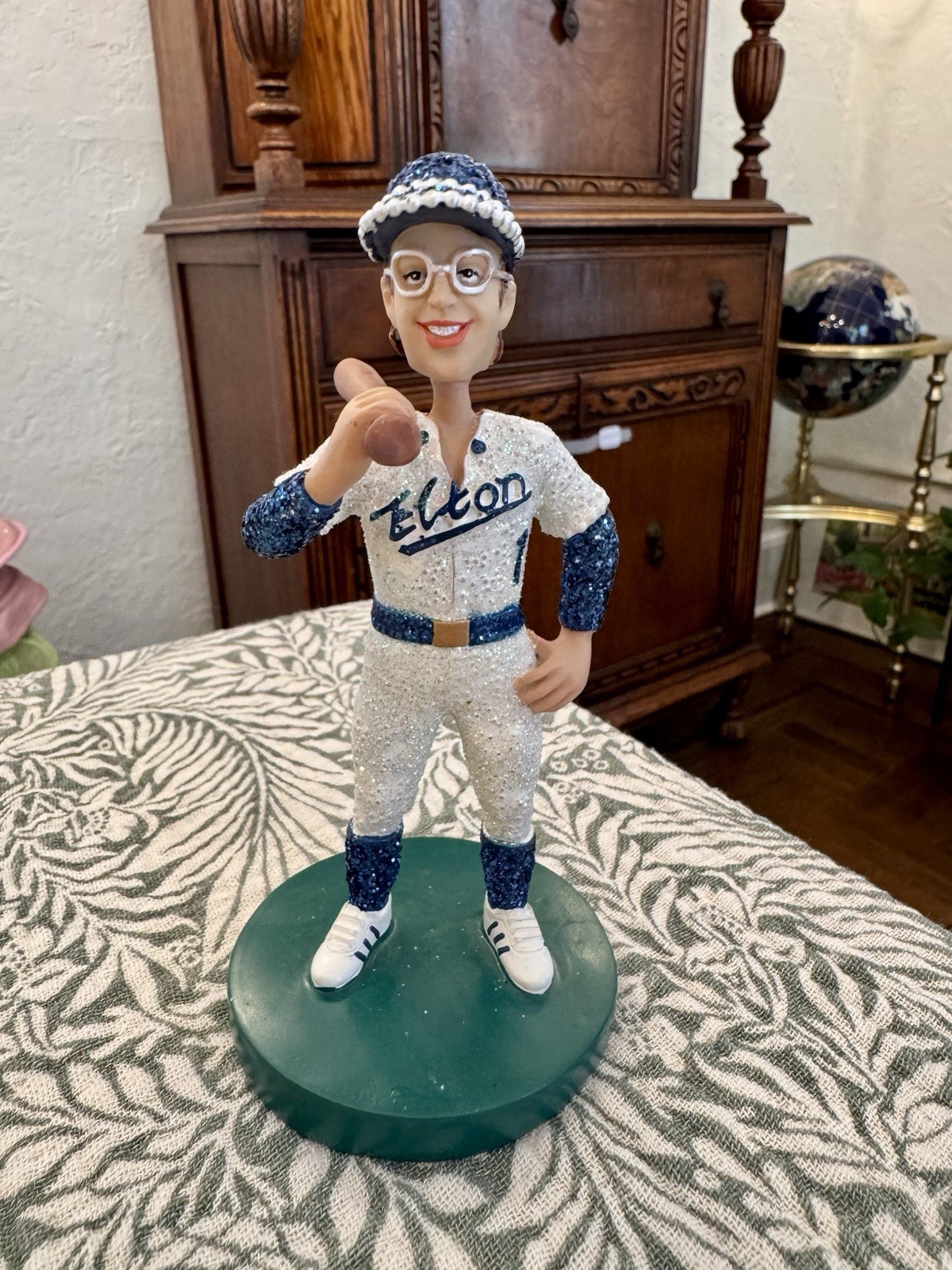 *Rare* *Grail* Elton John 1970s Dodgers Bobblehead LA MLB Glitter Vintage *Rare* *Grail* Elton John 1970s Dodgers Bobblehead LA MLB Glitter Vintage