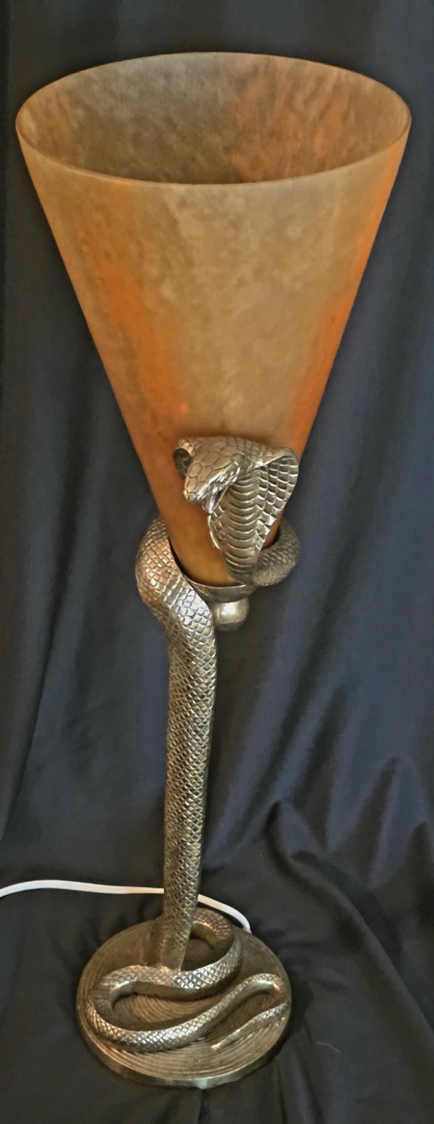 RARE Vincent Garnier Paris Bronze Cobra Serpent Lamp Signed & Numbered