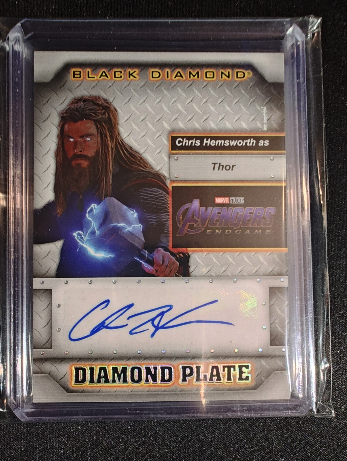 2021 Upper Deck Marvel Black Diamond Chris Hemsworth as Thor Diamond Plate