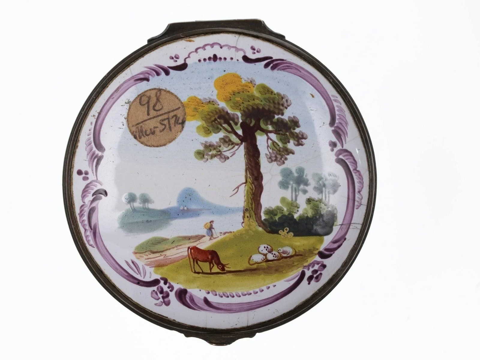 c1750's Battersea snuff box n