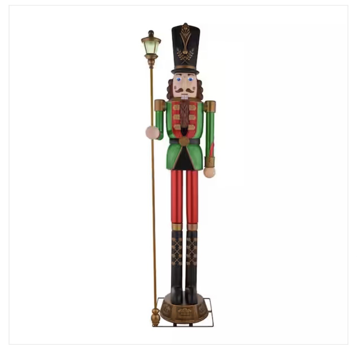 Home Accents 8 ft. Giant-Sized Lantern Nutcracker with LifeEyes LCD Eyes