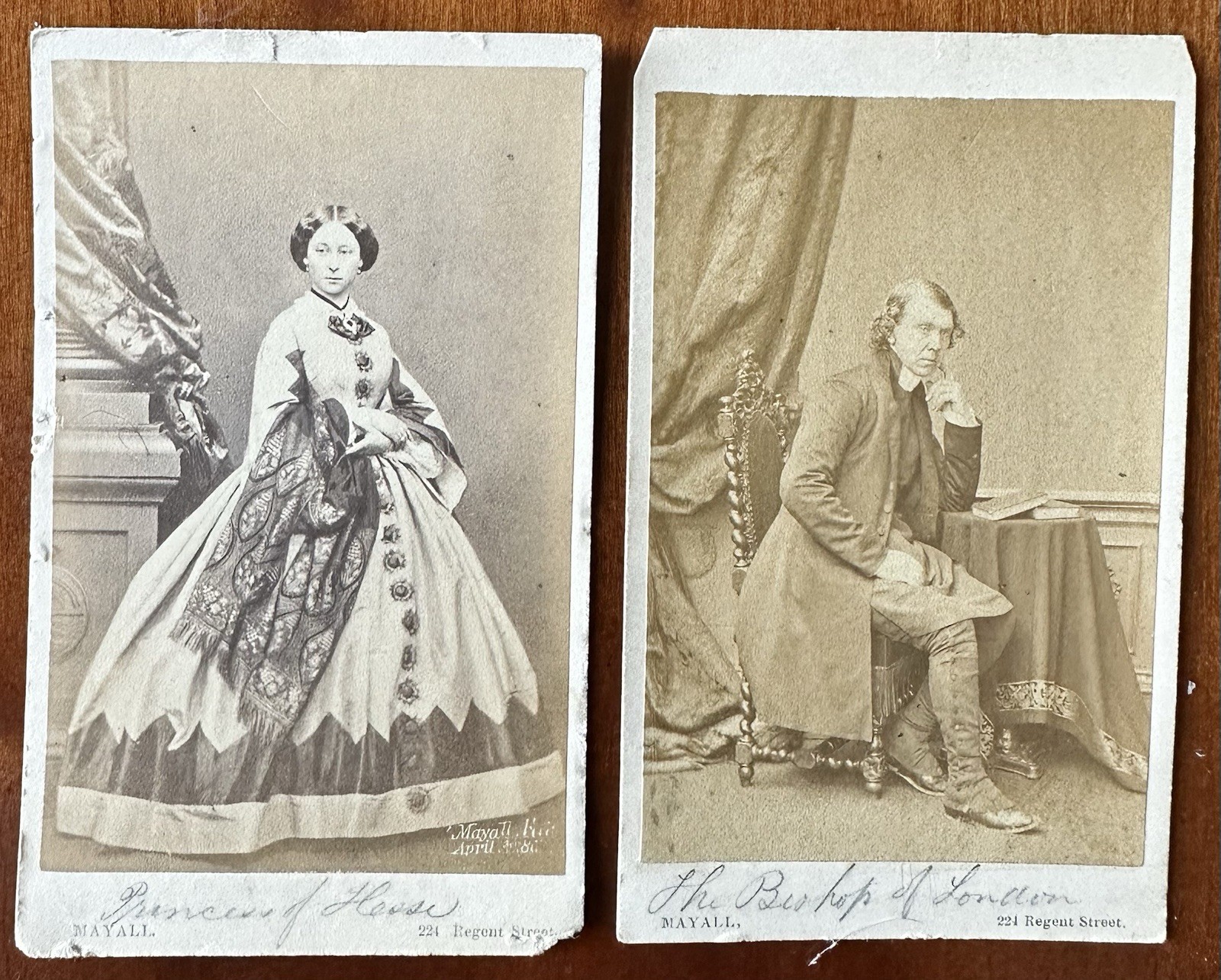 CDV Photo by Mayall of London Princess & Bishop 1860s Royalty Celebrity Priest CDV Photo by Mayall of London Princess & Bishop 1860s Royalty Celebrity Priest